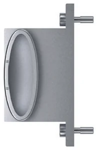 Backshell rettangolare CPE serie C7H in configurazione standard side entry, vista in prospettiva